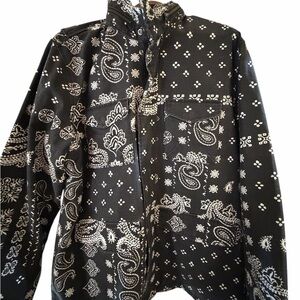 Levi's Black and White Paisley Jacket